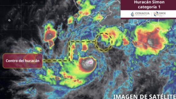 Simón evoluciona a huracán categoría 1; se esperan lluvias en estos estados