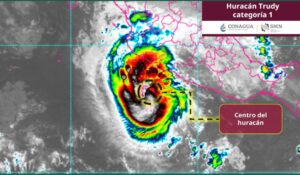 Huracán Trudy mantiene alerta en el Pacífico: prevén lluvias torrenciales de hasta 250 mm