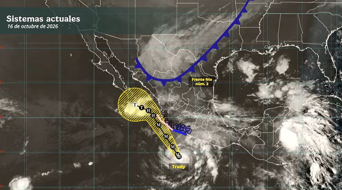Información del SMN sobre el huracán 'Trudy'