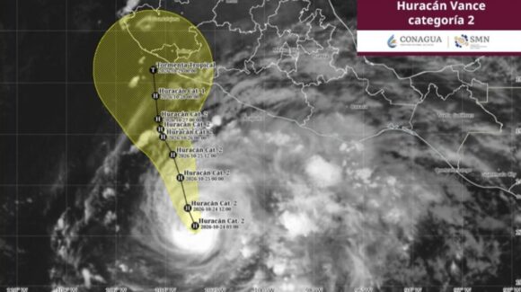 Huracán “Vance” dejará lluvias fuertes en cuatro estados del Pacífico mexicano