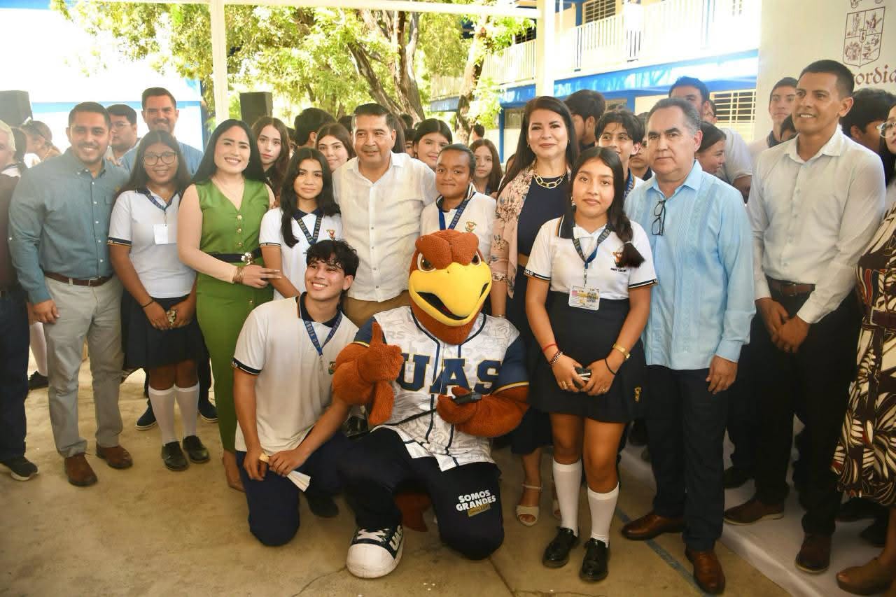 Inauguran techumbre en Preparatoria Concordia de la UAS