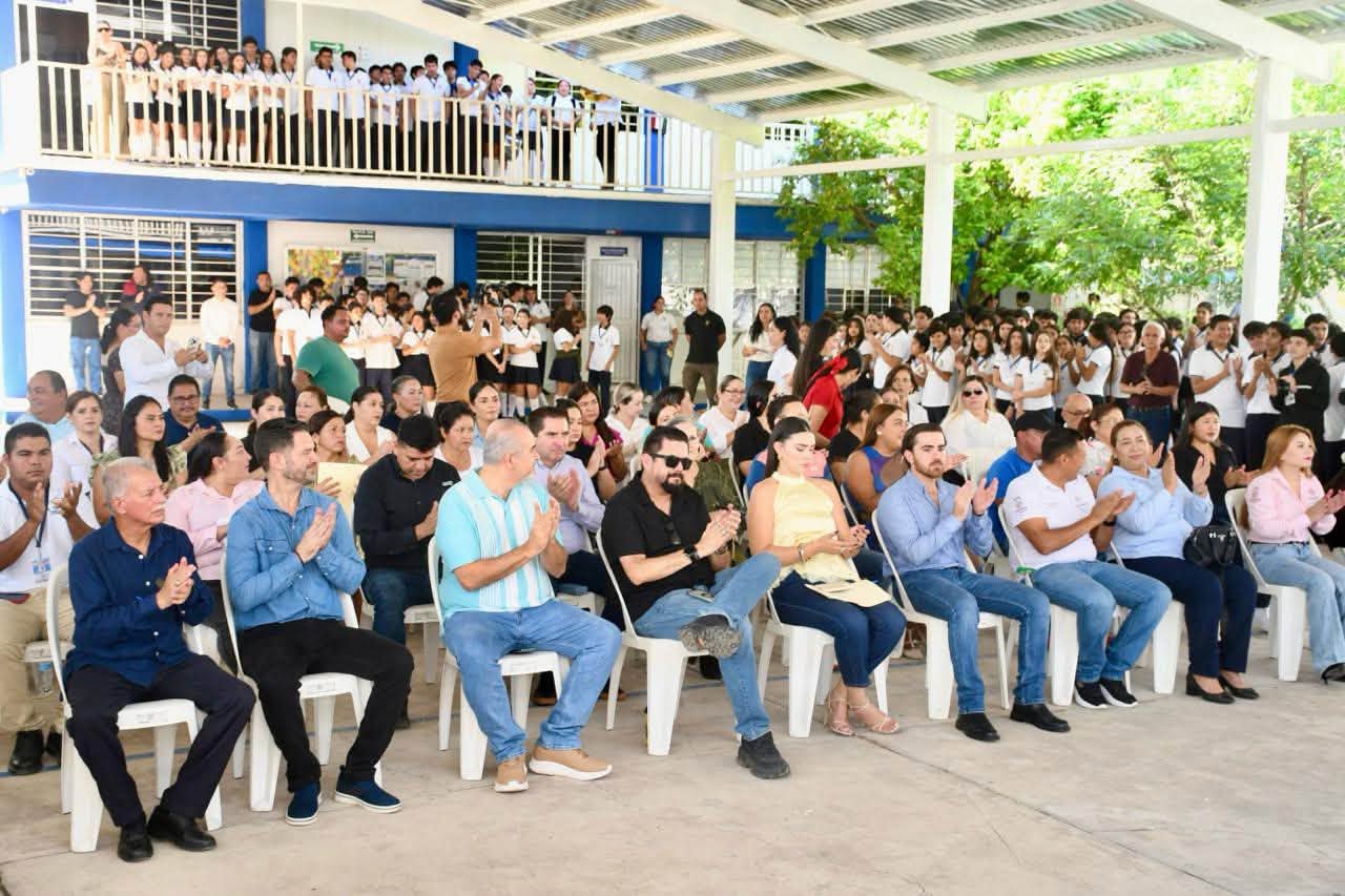 Inauguran techumbre en Preparatoria Concordia de la UAS