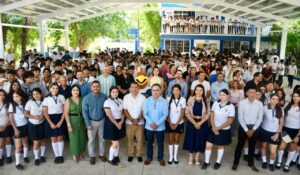 Rector de la UAS inaugura la nueva techumbre de la Preparatoria Concordia