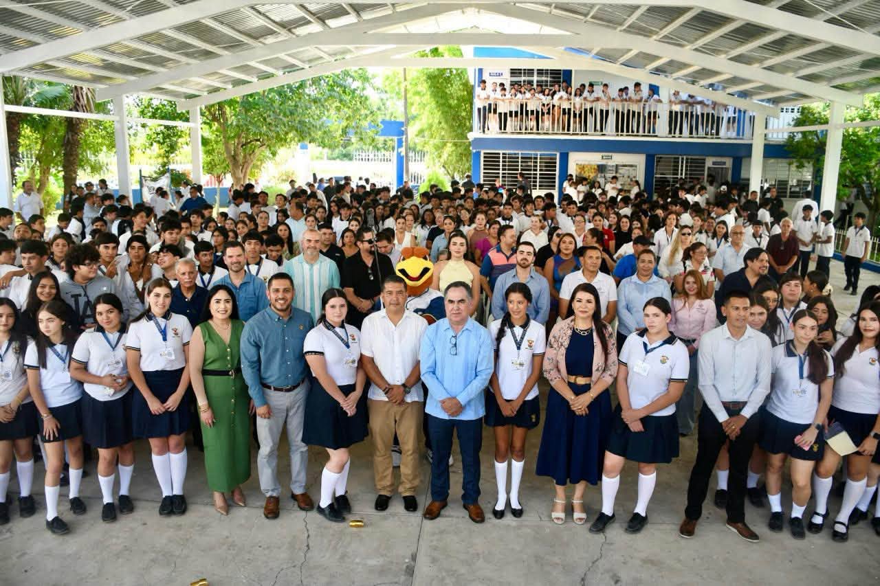 Inauguran techumbre en Preparatoria Concordia de la UAS