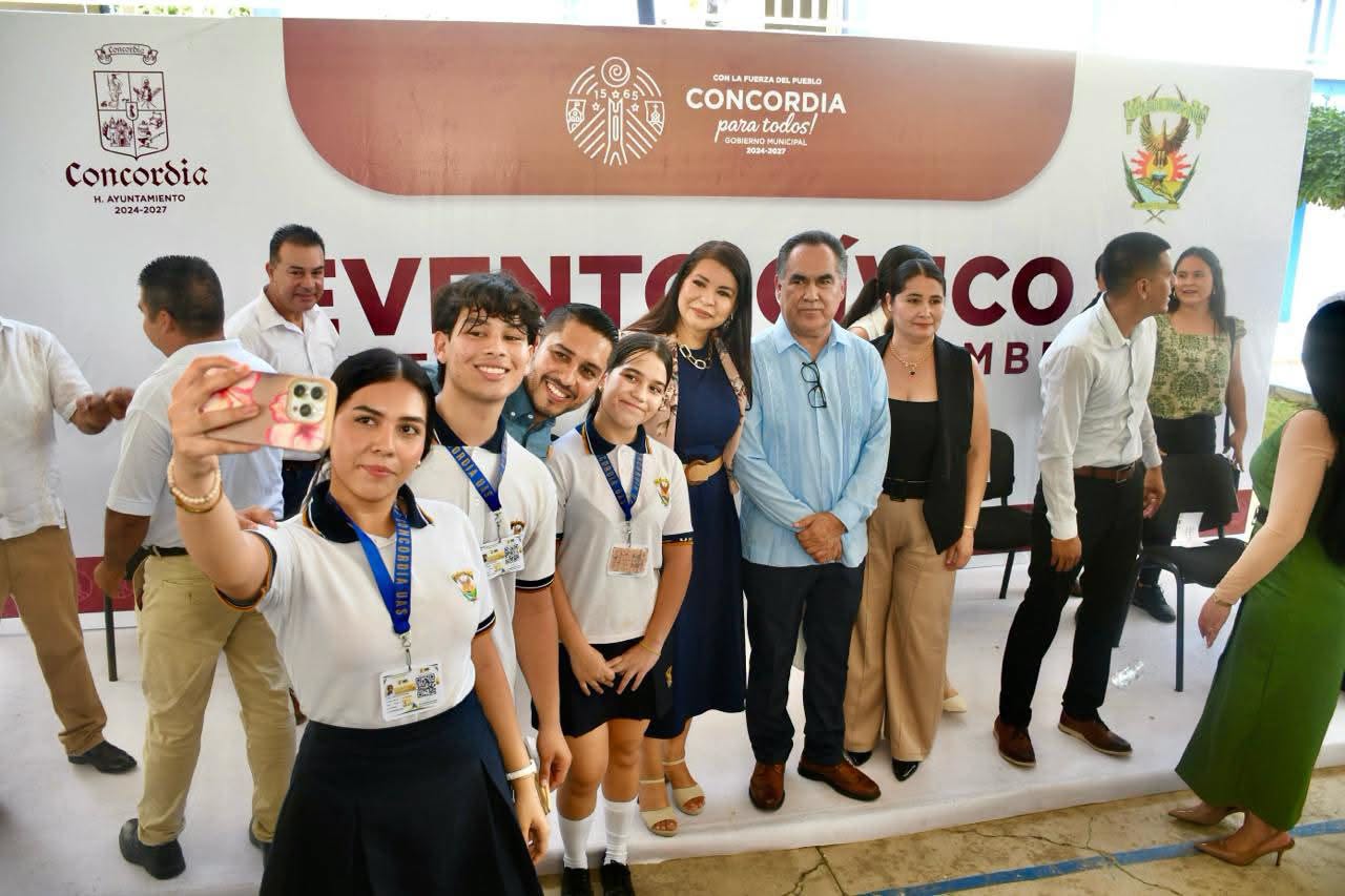 Inauguran techumbre en Preparatoria Concordia de la UAS