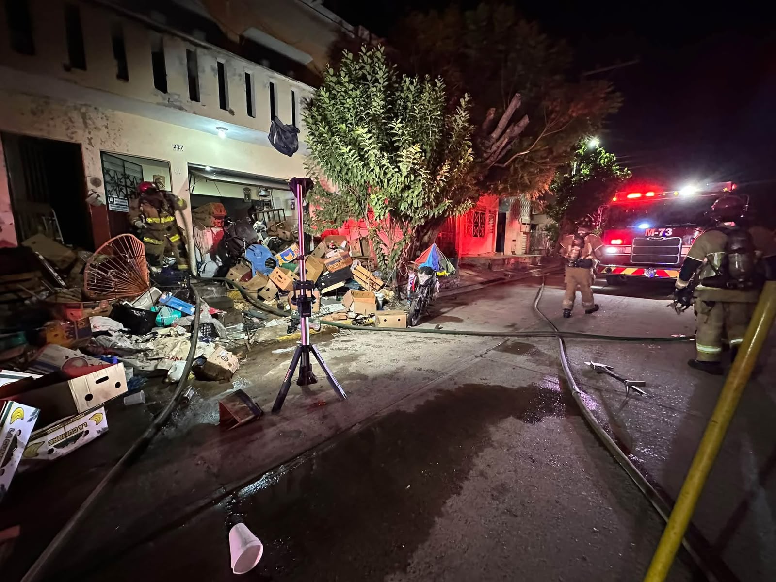 Incendio en casa de la Col. Independencia, Mazatlán