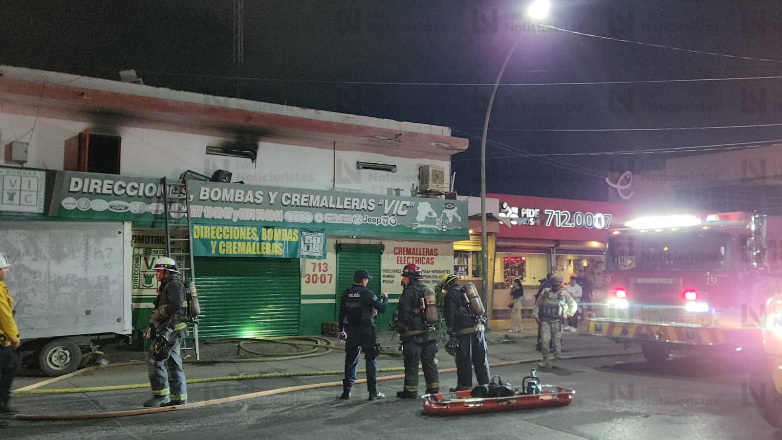 Incendio en la cocina de un local en la Industrial Bravo, Culiacán