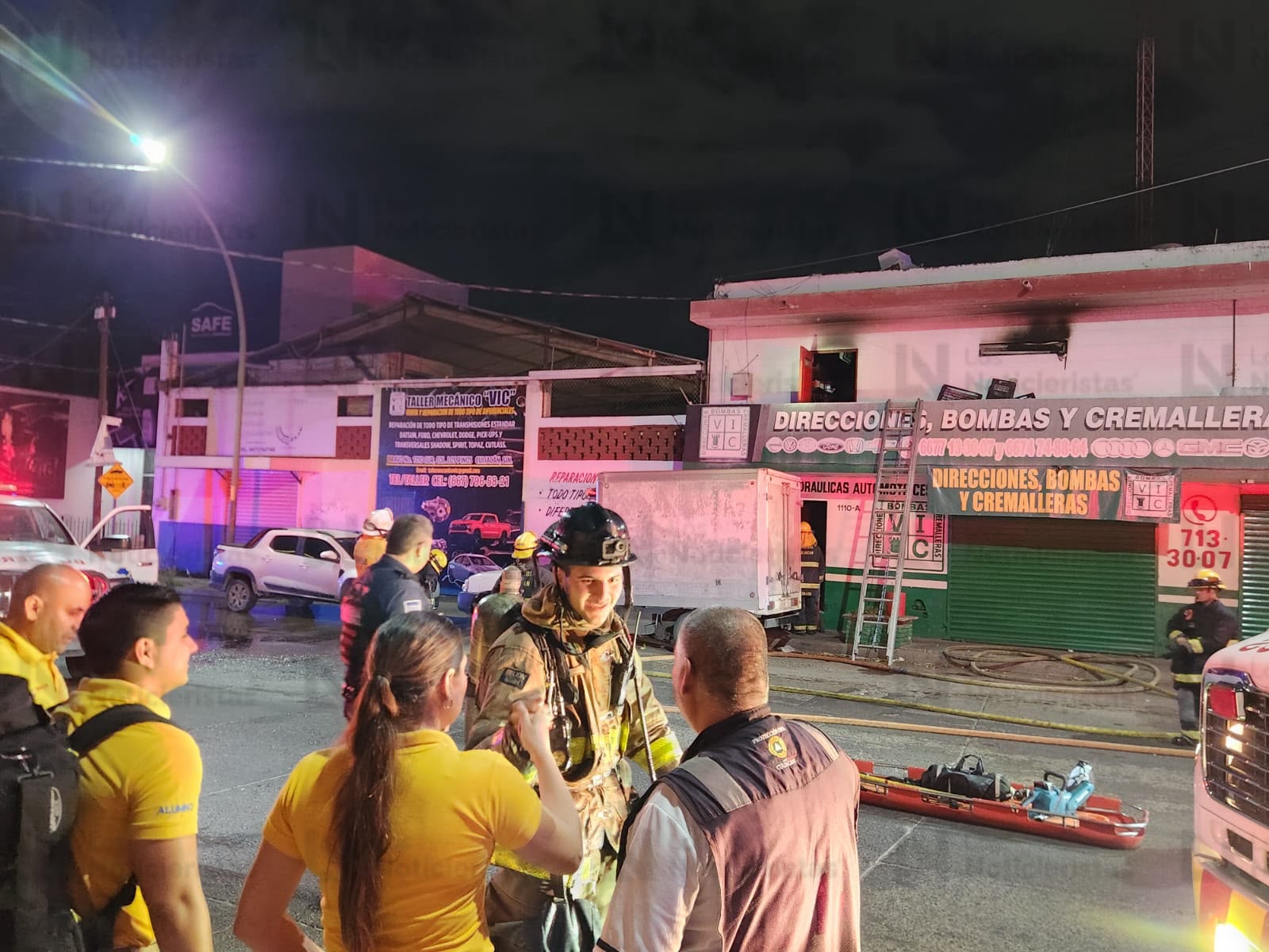 Incendio en la cocina de un local en la Industrial Bravo, Culiacán