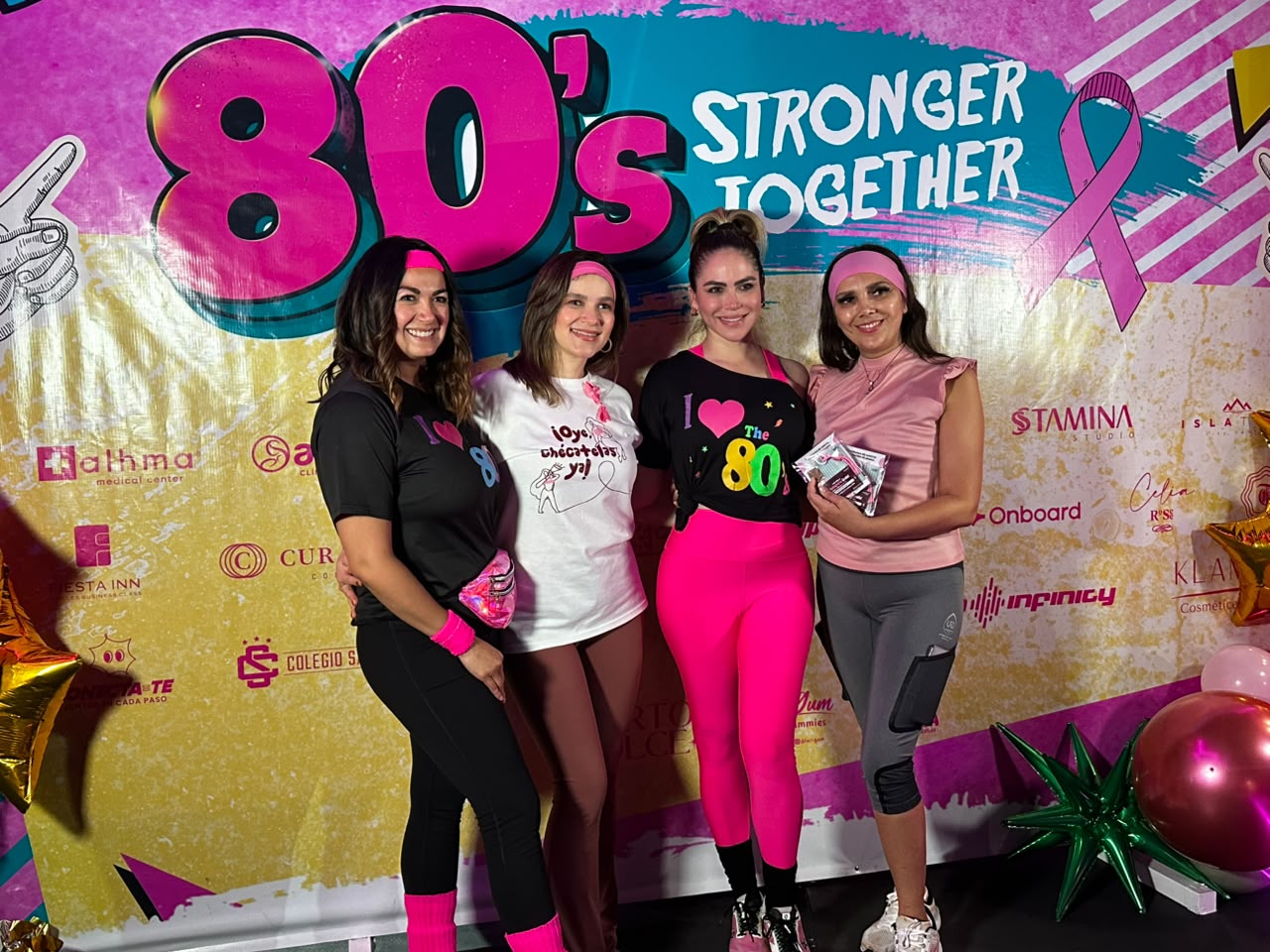 Mujeres se unen contra el cáncer en iniciativa 80's Stronger Together, en Mazatlán