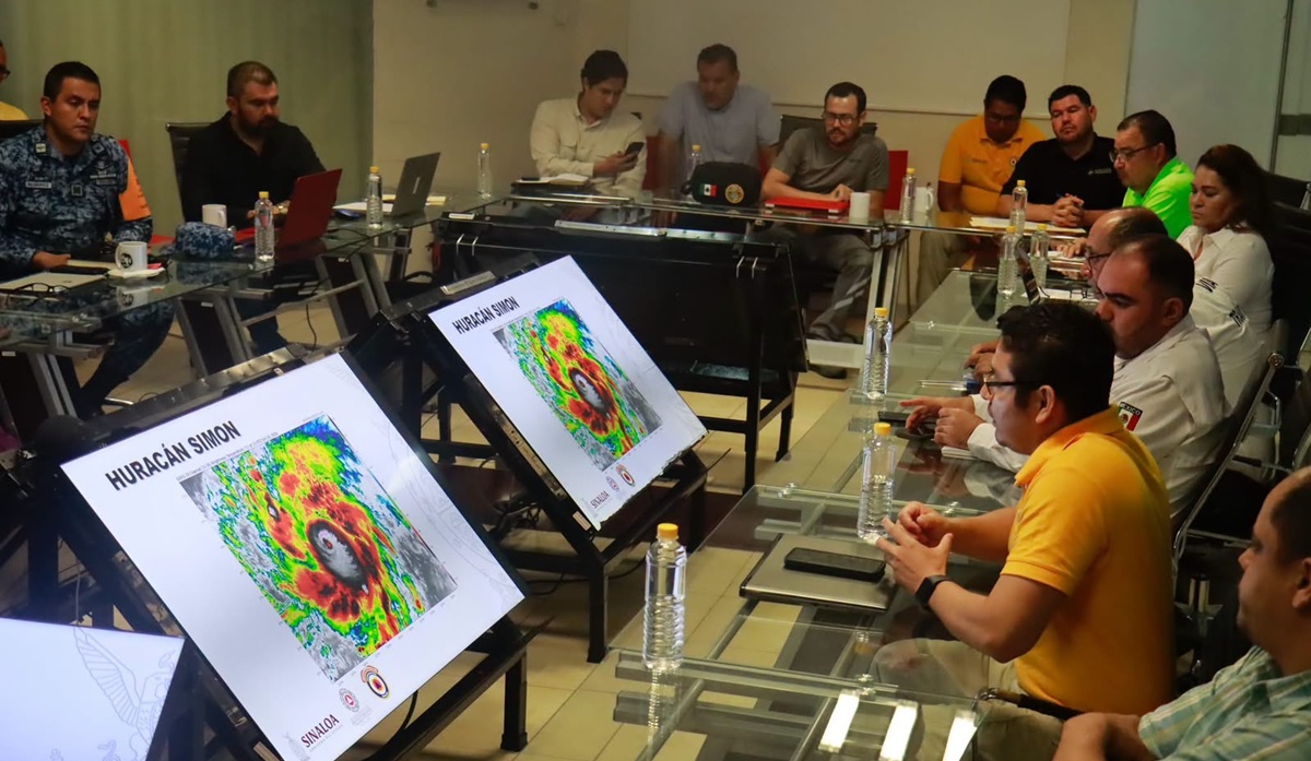 Instalan Consejo Estatal de Operaciones por posibles afectaciones de "Simón" en Sinaloa