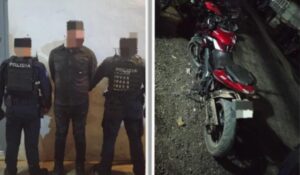 Intenta evadir un punto de inspección y lo detienen en Mazatlán, Sinaloa, con una moto robada