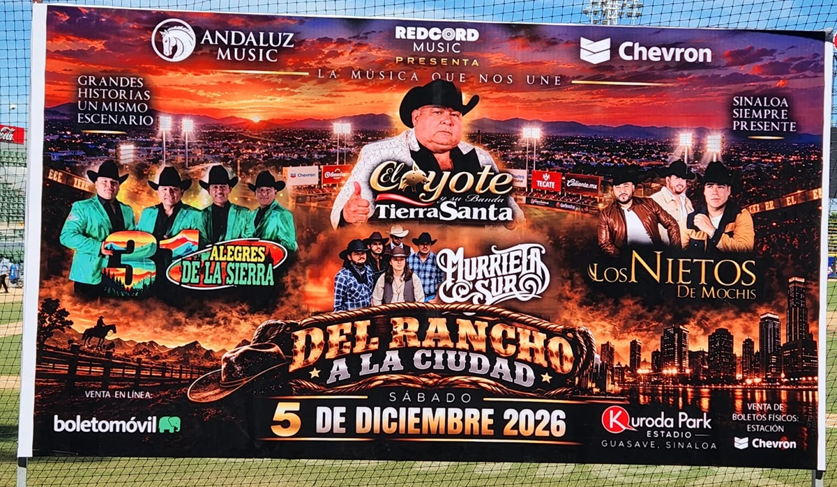 Invitan a concierto "Del Rancho a la Ciudad" de El Coyote y su Banda Tierra Santa