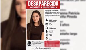 Buscan a Ivanna Patricia Aviña Pineda desaparecida en Los Mochis, Sinaloa