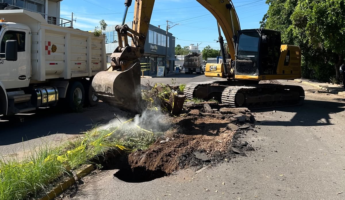 Japac inicia reparación de colector de aguas residuales en Villas del Río