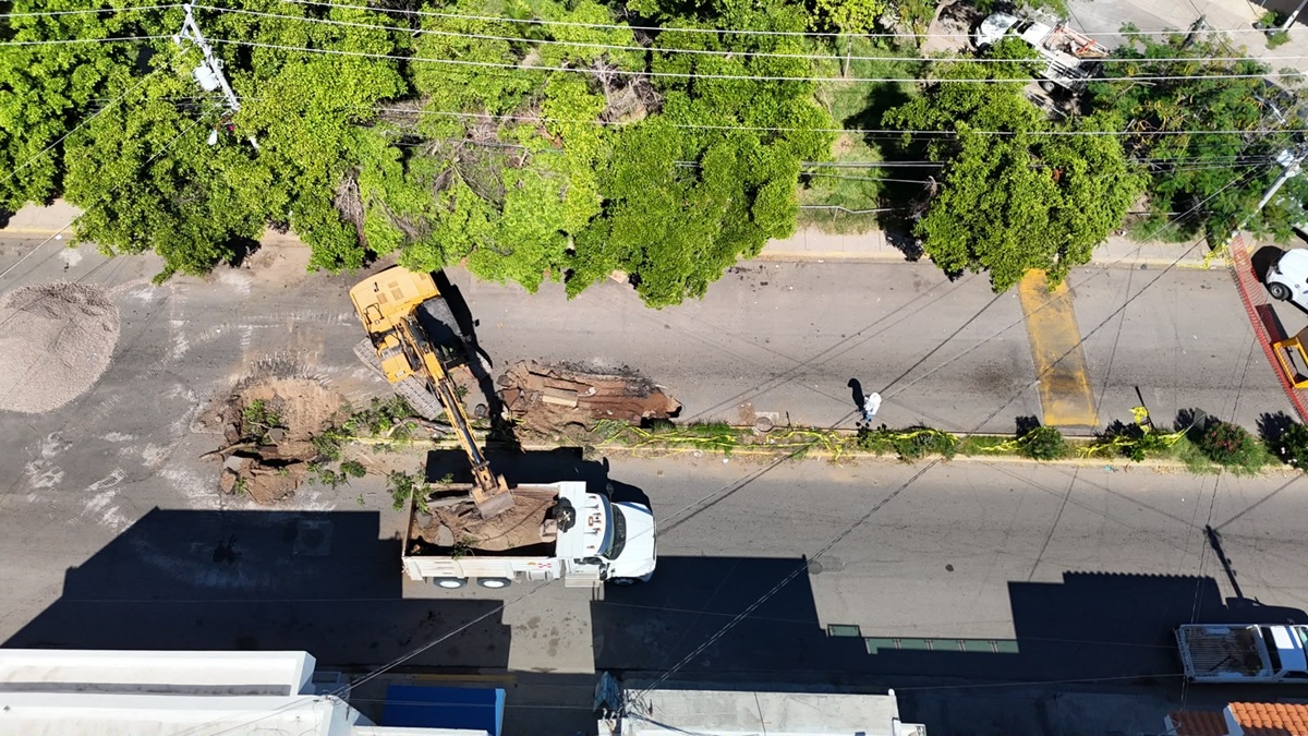 Japac inicia reparación de colector de aguas residuales en Villas del Río