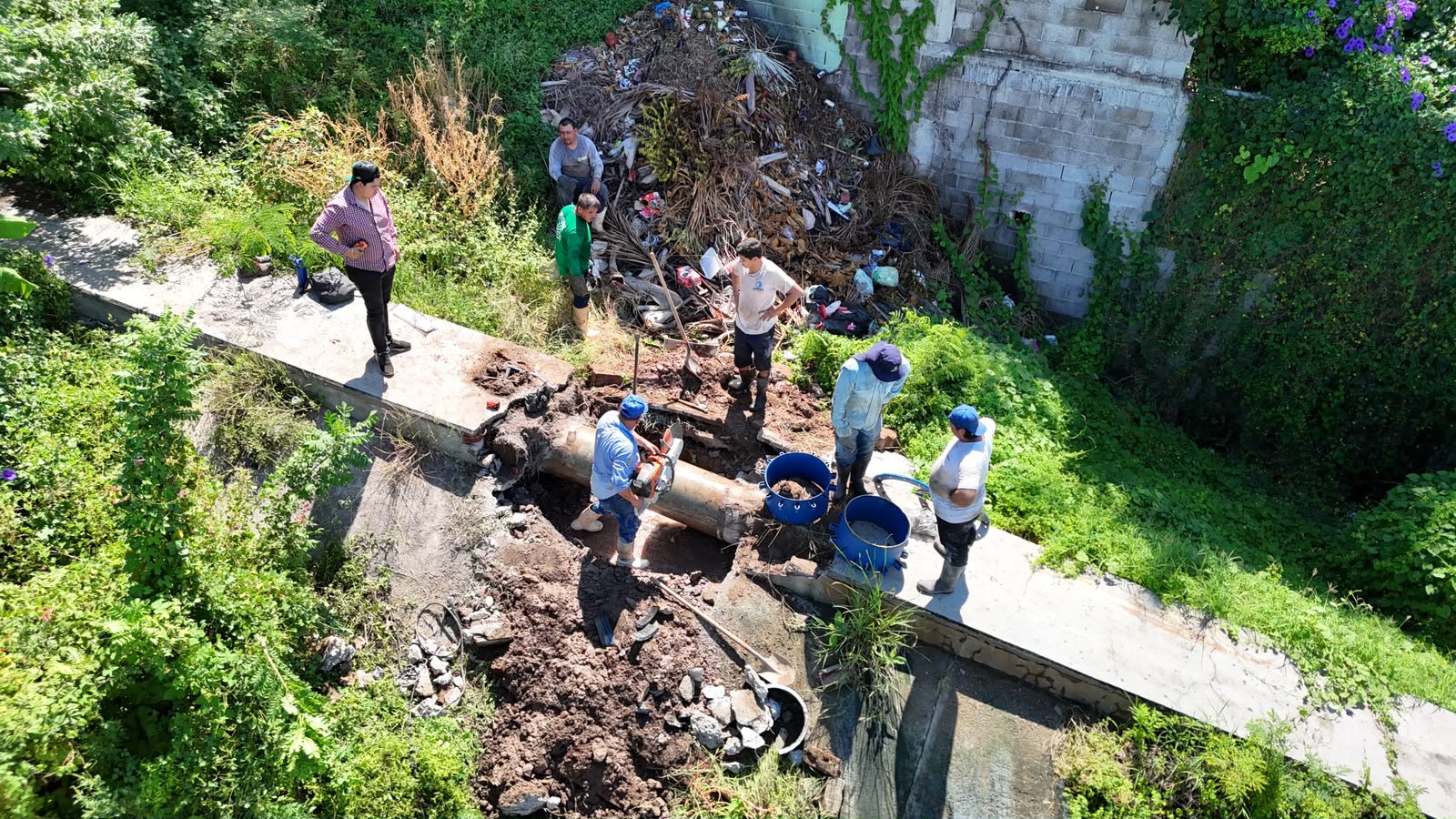 Japac repara falla en Tanque Humaya