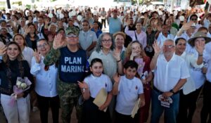 Llevan la Jornada por la Paz a Isla del Bosque, Escuinapa; Graciela Domínguez encabeza el evento