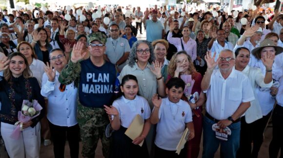 Llevan la Jornada por la Paz a Isla del Bosque, Escuinapa; Graciela Domínguez encabeza el evento