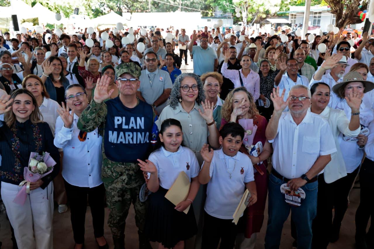 Llevan la Jornada por la Paz a Isla del Bosque, Escuinapa; Graciela Domínguez encabeza el evento