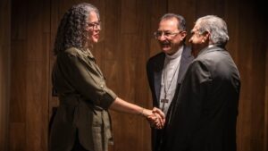 joseph spiteri con la gobernadora graciela dominguez saludo