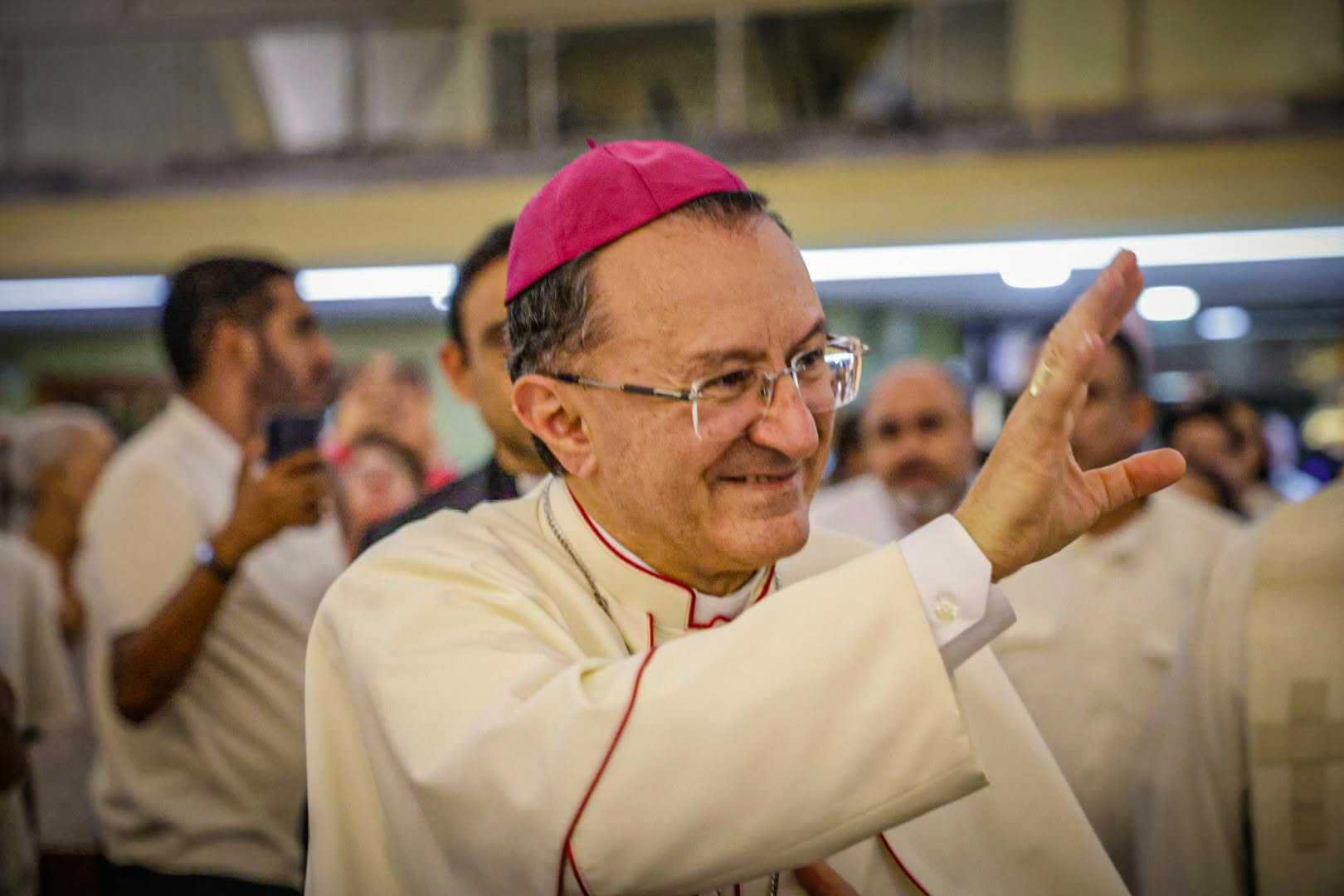 Joseph Spiteri, Nuncio Apostólico en México, llega a La Lomita, en Culiacán