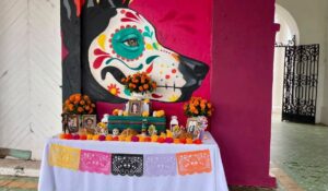 Jóvenes de Mazatlán elaboran altar de Día de Muertos y mural conmemorativo en el Panteón Municipal 3