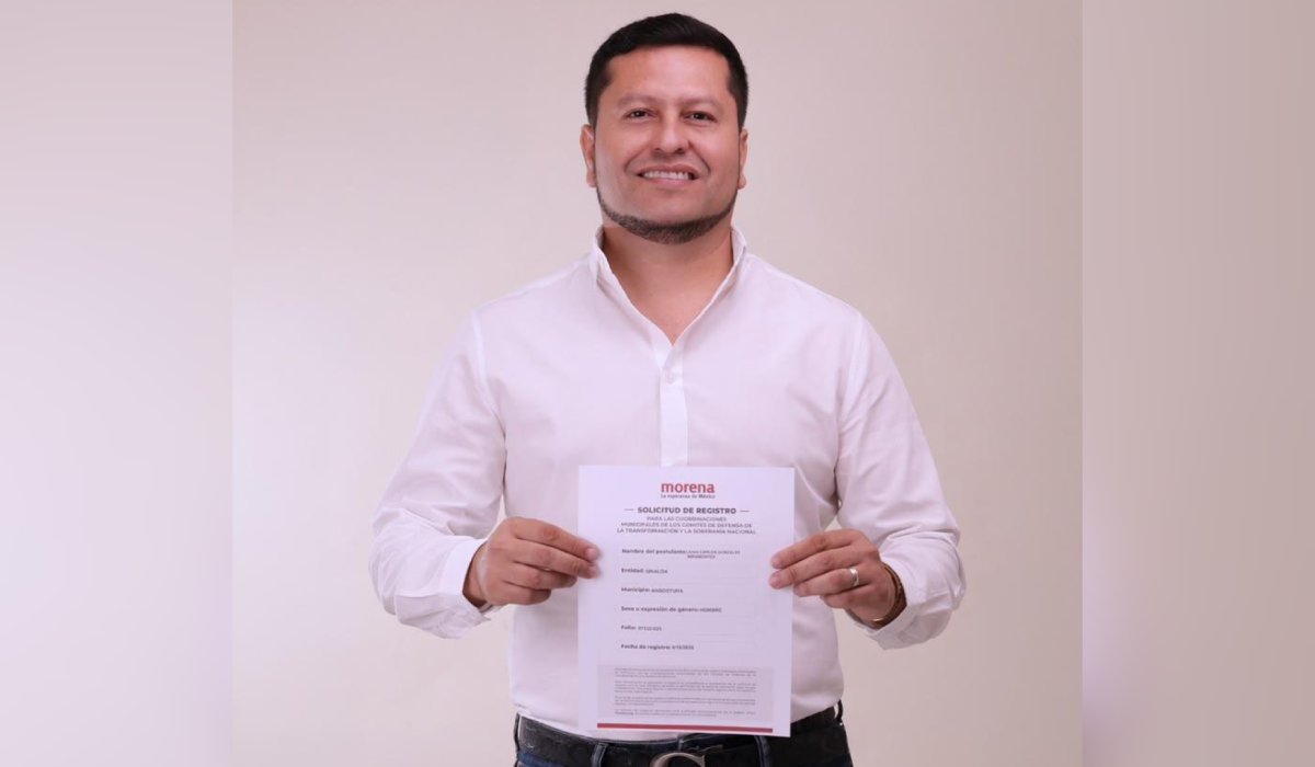 Juan Carlos González Miramontes, aspirante a la Coordinación Municipal de Morena en Angostura