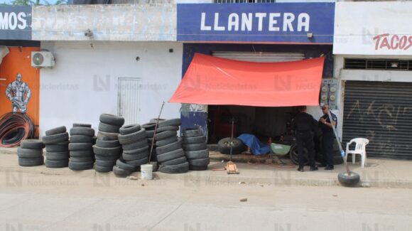 Ataque armado en llantera de Valles del Ejido deja un hombre sin vida en Mazatlán, Sinaloa