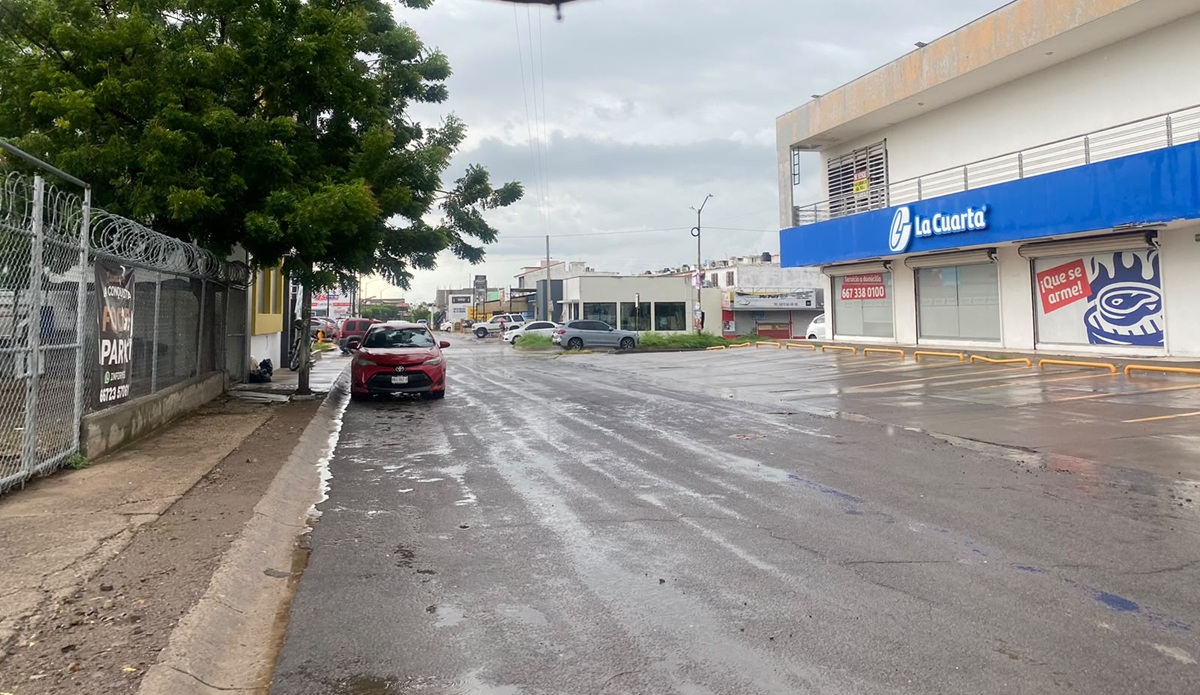Lluvia leve en Culiacán