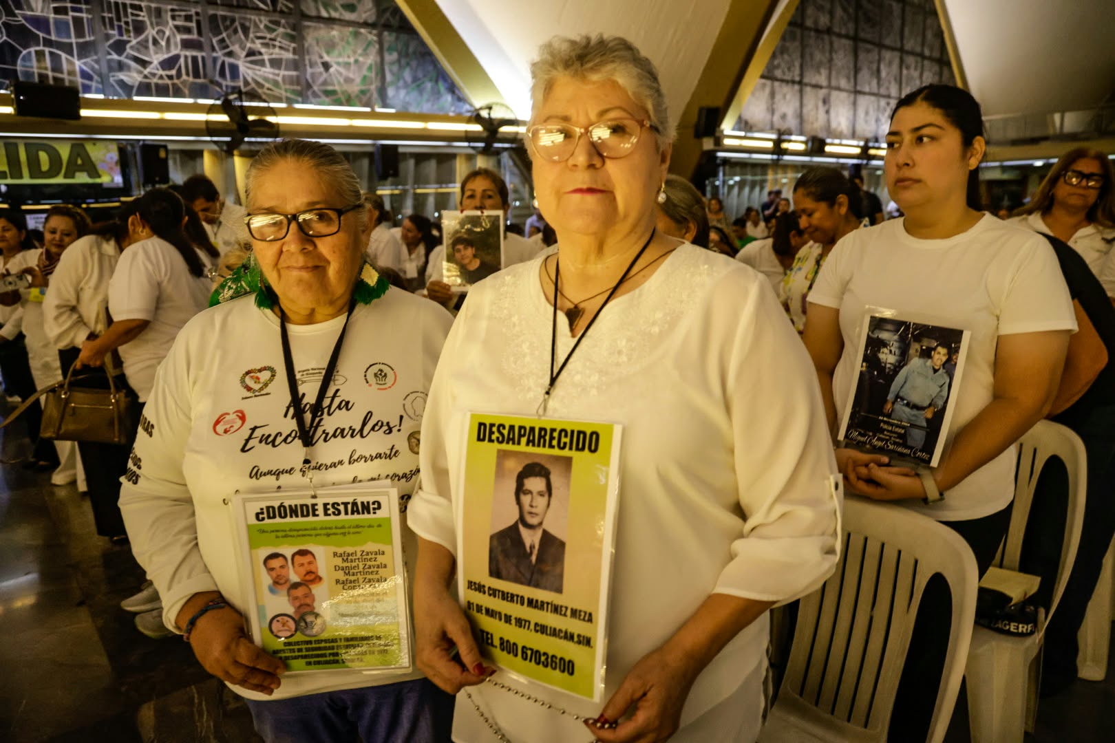 Madres de buscadoras, viudas de policías y víctimas de la violencia presentes en misa en La Lomita por Nuncio Apostólico