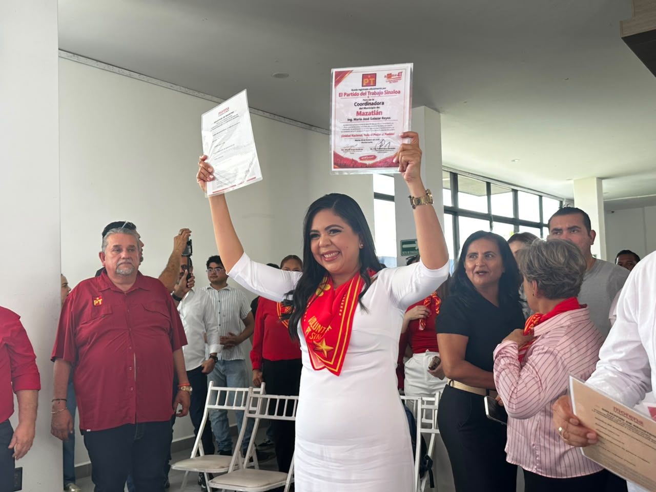 María Joseé Salazar recibe nombramiento de coordinadora municipal del PT en Mazatlán