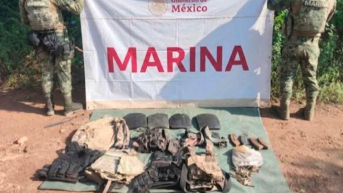 marina asegura 450 cartuchos y equipo tactico durante recorrido en siqueiros mazatlan