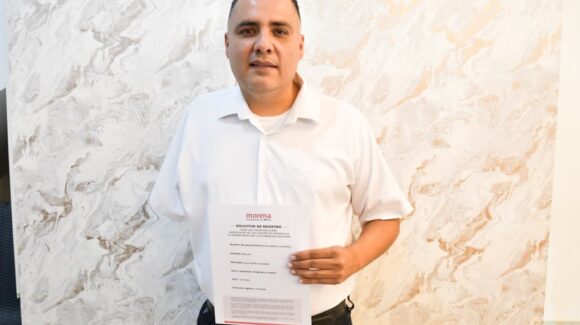 Regidor Martín Camacho se registra para buscar la Coordinación Municipal de Morena en Salvador Alvarado, Sinaloa