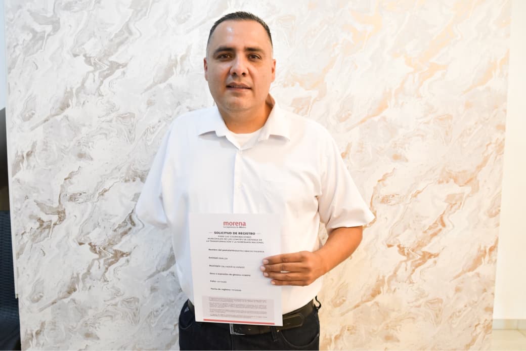Martín Camacho Figueroa, aspirante a la Coordinación Municipal de Morena en Salvador Alvarado