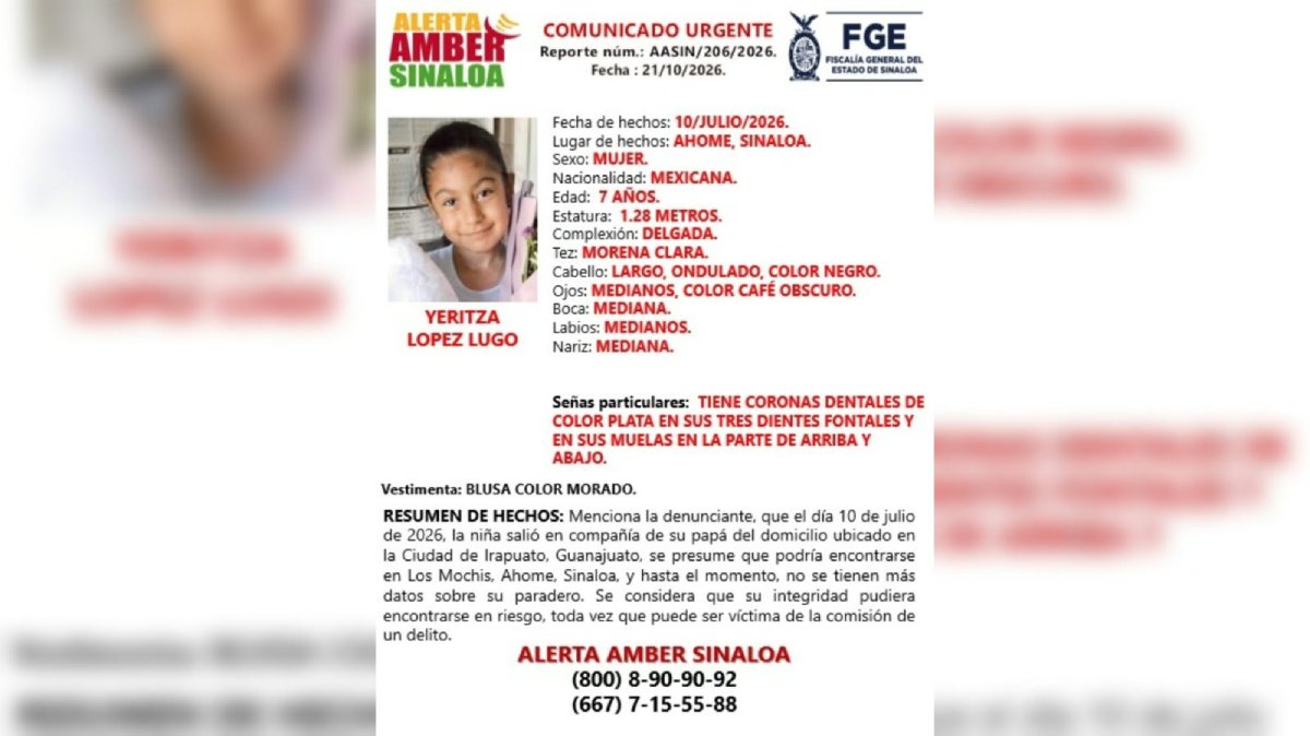 menor desaparecida en ahome