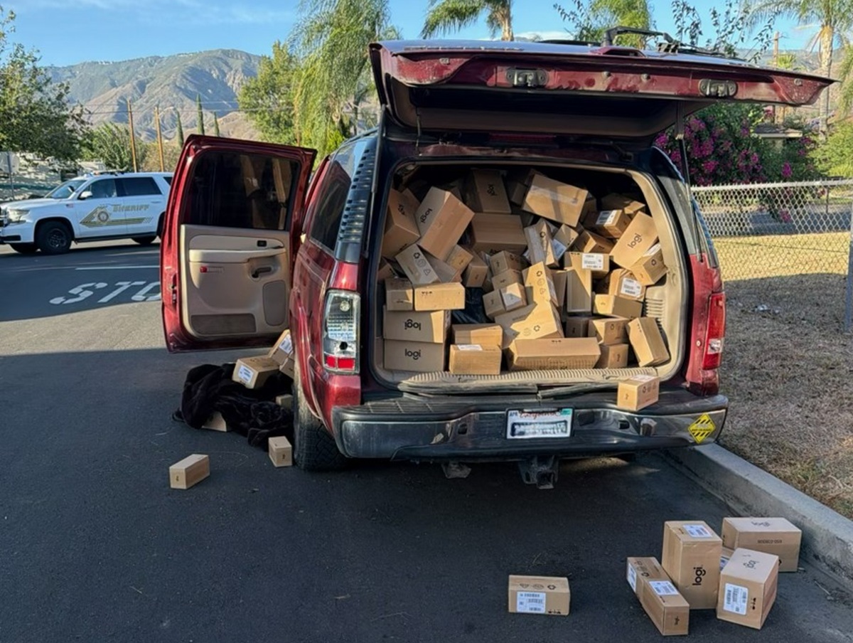 Mercancía robada por presuntos miembros del Cártel de Sinaloa en California