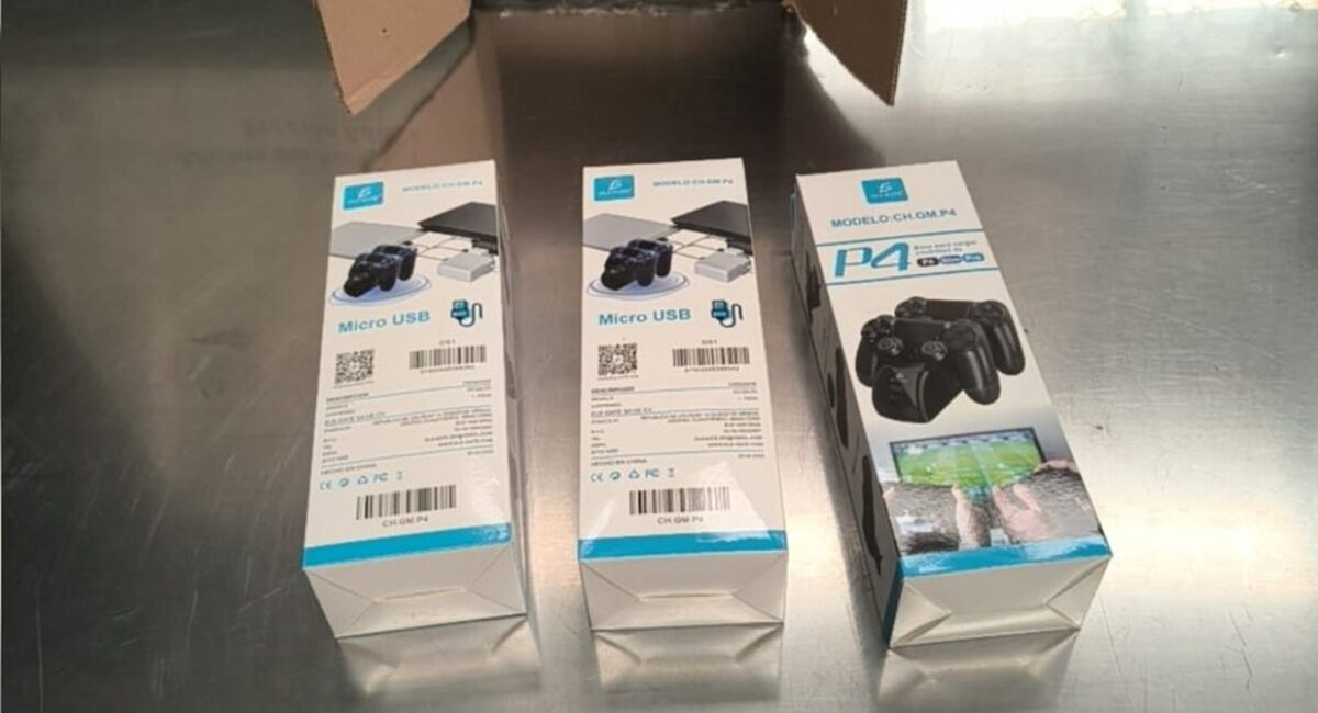 ¡En cargadores para controles de Play Station! Así encontraron metanfetamina en el aeropuerto de la CDMX
