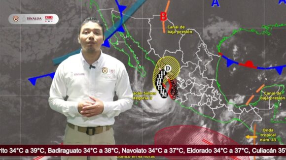 El huracán ‘Simón’ podría impactar al centro o sur de Sinaloa el jueves 15 de octubre como categoría 2: PC