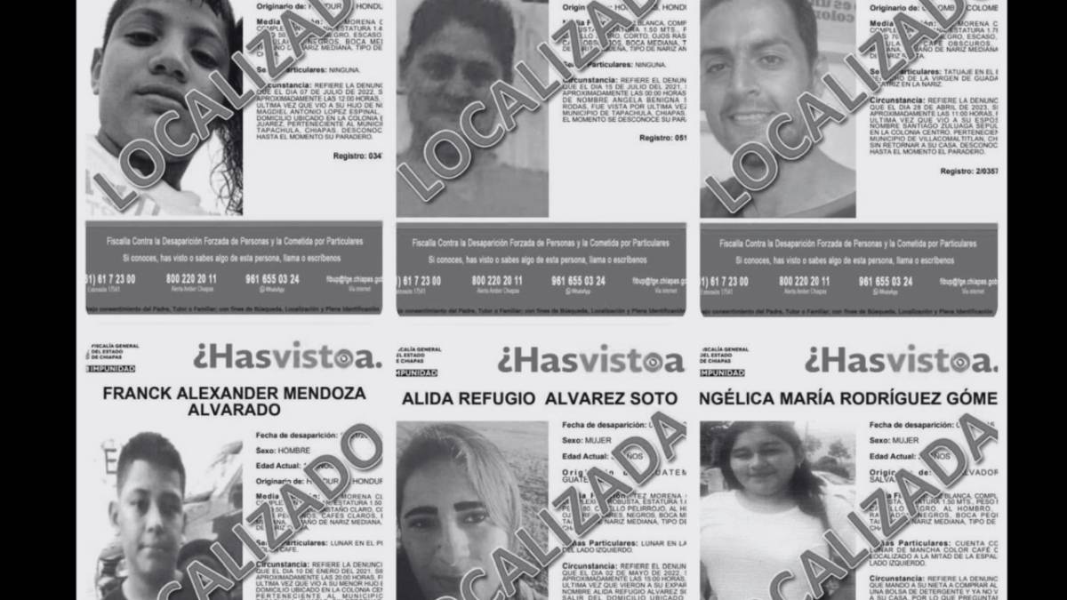 Hallan en Estados Unidos a seis migrantes que eran buscados por la Fiscalía de Chiapas