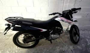 Moto asegurada en Mazatlán