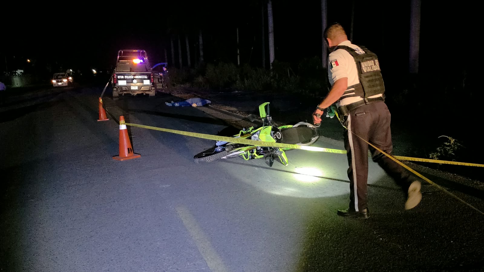 Jesús Edel pierde la vida al derrapar la moto que conducía sobre La 20 de Costa Rica