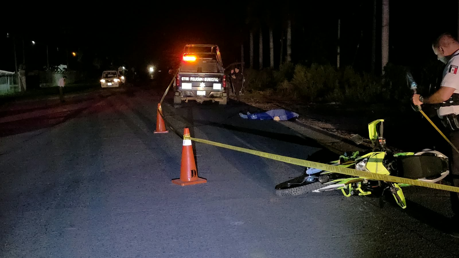 Jesús Edel pierde la vida al derrapar la moto que conducía sobre La 20 de Costa Rica