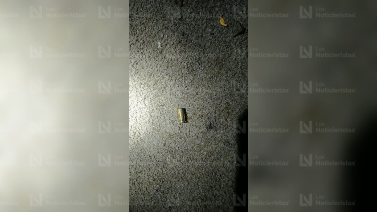 Casquillo asegurado en la escena en Culiacán