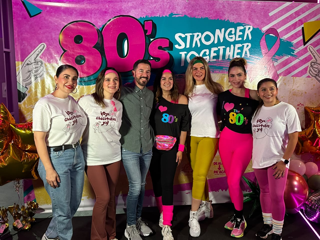 Mujeres se unen contra el cáncer en iniciativa 80's Stronger Together, en Mazatlán