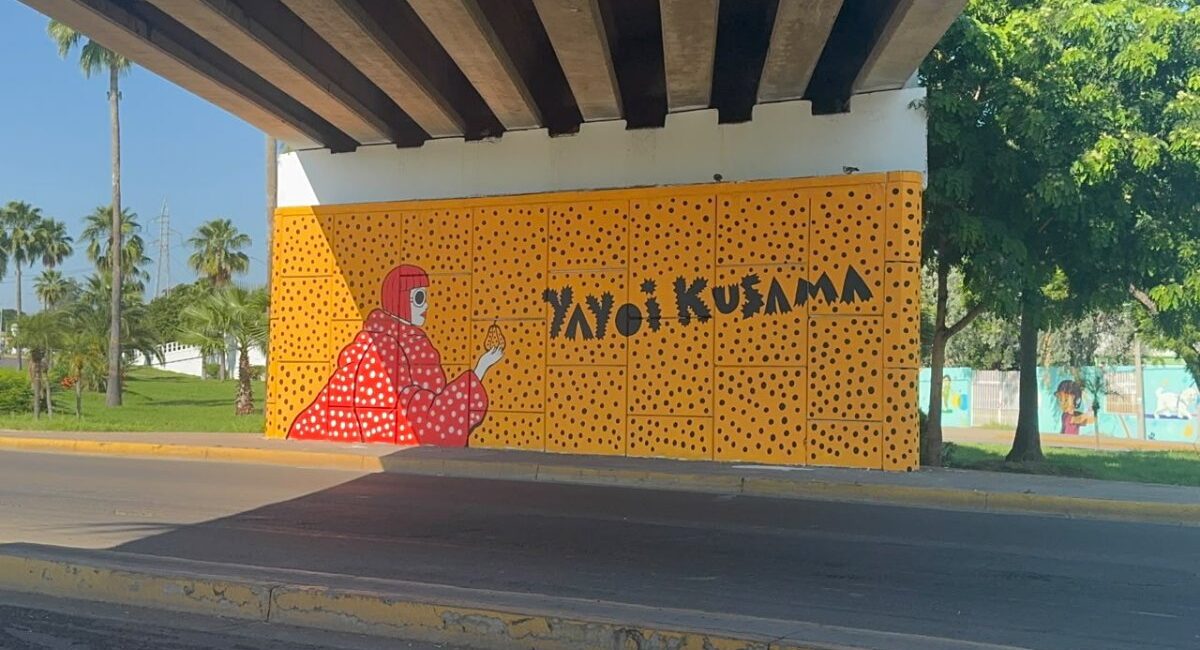 “Los Puntos Que Nos Unen”, el mural de Choper Nawers en Culiacán inspirado en Yayoi Kusama que promueve la salud mental