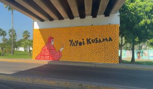 “Los Puntos Que Nos Unen”, el mural de Choper Nawers en Culiacán inspirado en Yayoi Kusama que promueve la salud mental