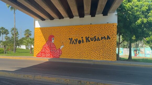 “Los Puntos Que Nos Unen”, el mural de Choper Nawers en Culiacán inspirado en Yayoi Kusama que promueve la salud mental