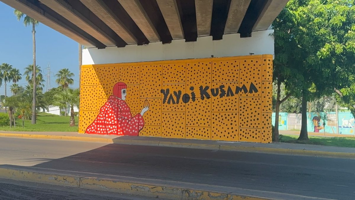 mural de choper nawers en culiacan inspirado en yayoi kusama sinaloa