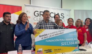 Fundación Perla Ramos recibe 211 mil pesos de redondeo de OXXO para construir comedor comunitario en Los Mochis