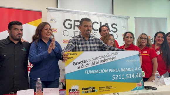Fundación Perla Ramos recibe 211 mil pesos de redondeo de OXXO para construir comedor comunitario en Los Mochis